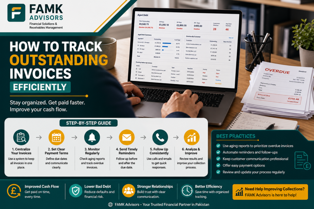 Outstanding invoice tracking for businesses in Pakistan