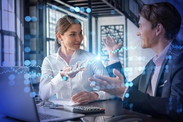 Financial consultant helping businesses automate receivables management